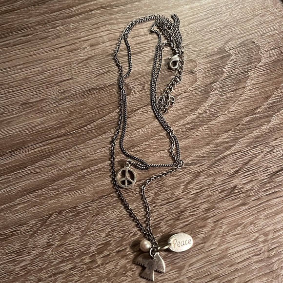 2 row necklace Peace - Picture 5 of 8